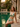 Emerald tiles high-waisted bikini at an emerald-tiled pool in a Havana mansion courtyard — House of Yas editorial