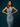 Blue Tiles Yas Dress — editorial campaign