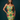 Green Tiles Yas Dress — editorial campaign